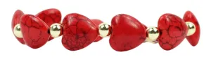 Red Heart Stretch Bracelet