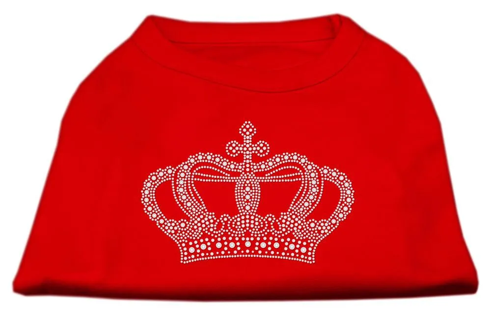 Rhinestone Crown Shirts Red L (14)