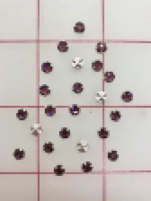 Rhinestones - 16SS Swarovski Rose Montees Amethyst
