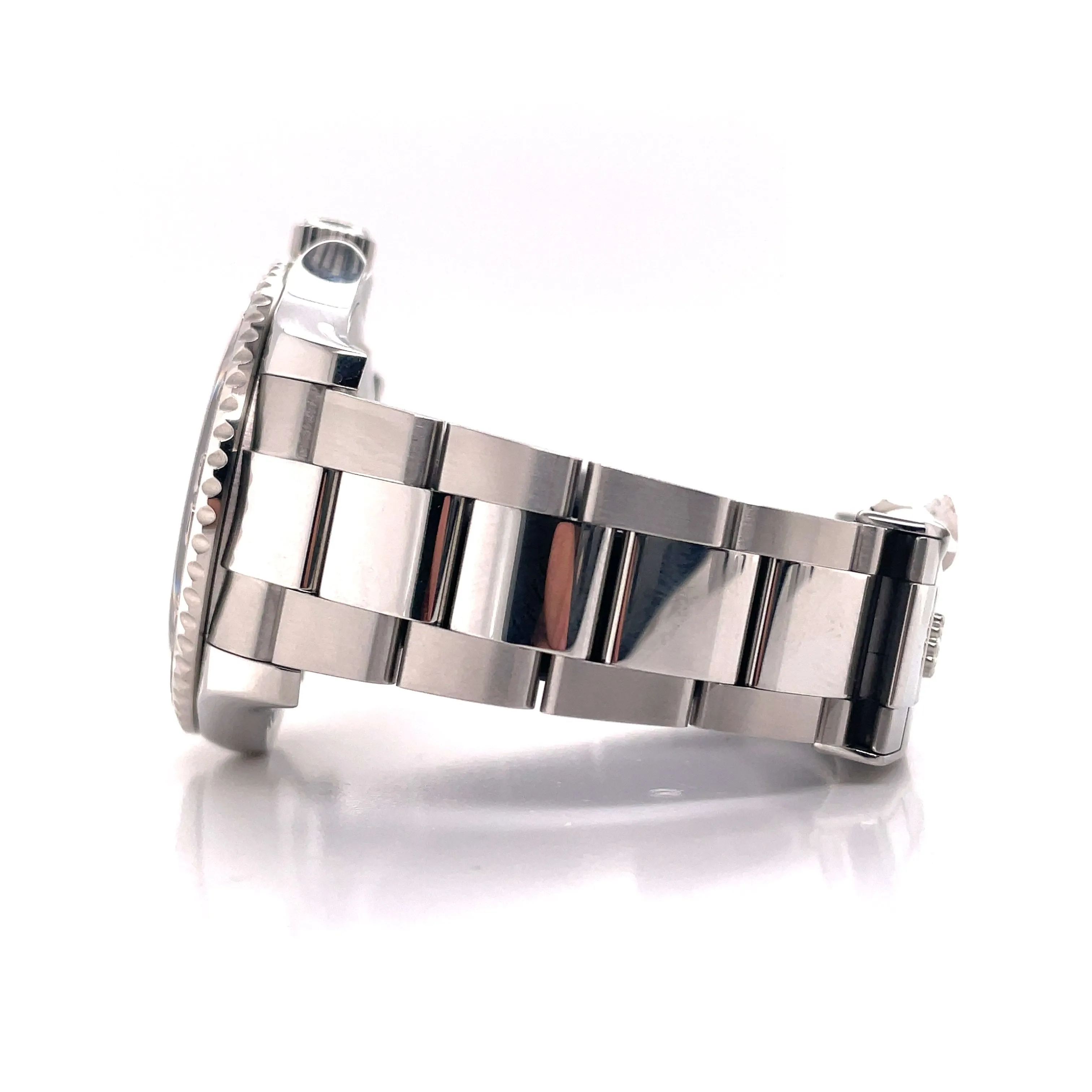 Rolex Yacht Master Dark Rhodium Dial Platinum Bezel Steel on Bracelet 116622 MINT
