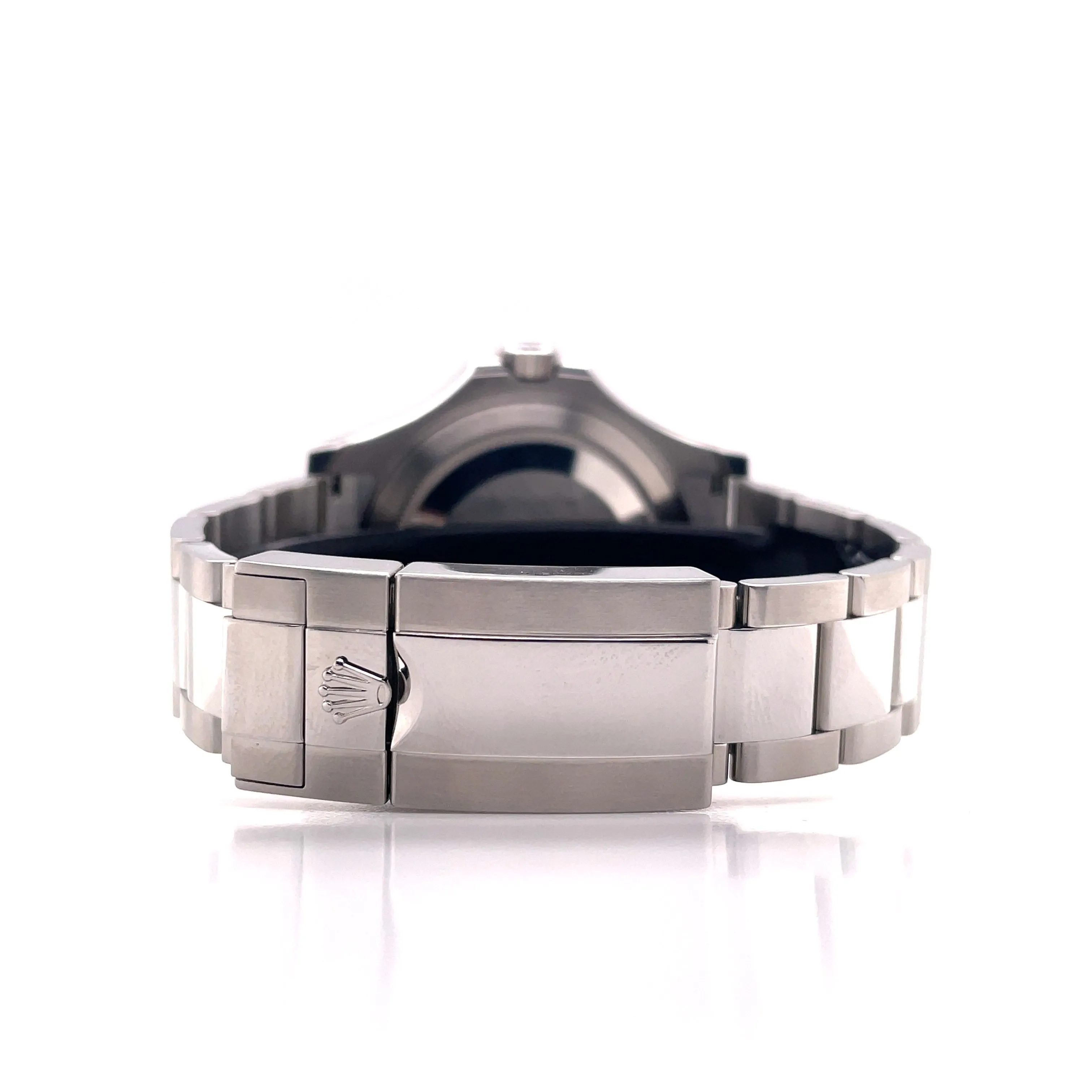 Rolex Yacht Master Dark Rhodium Dial Platinum Bezel Steel on Bracelet 116622 MINT