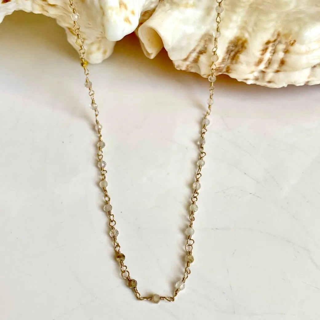 Rosary Quartz Necklace