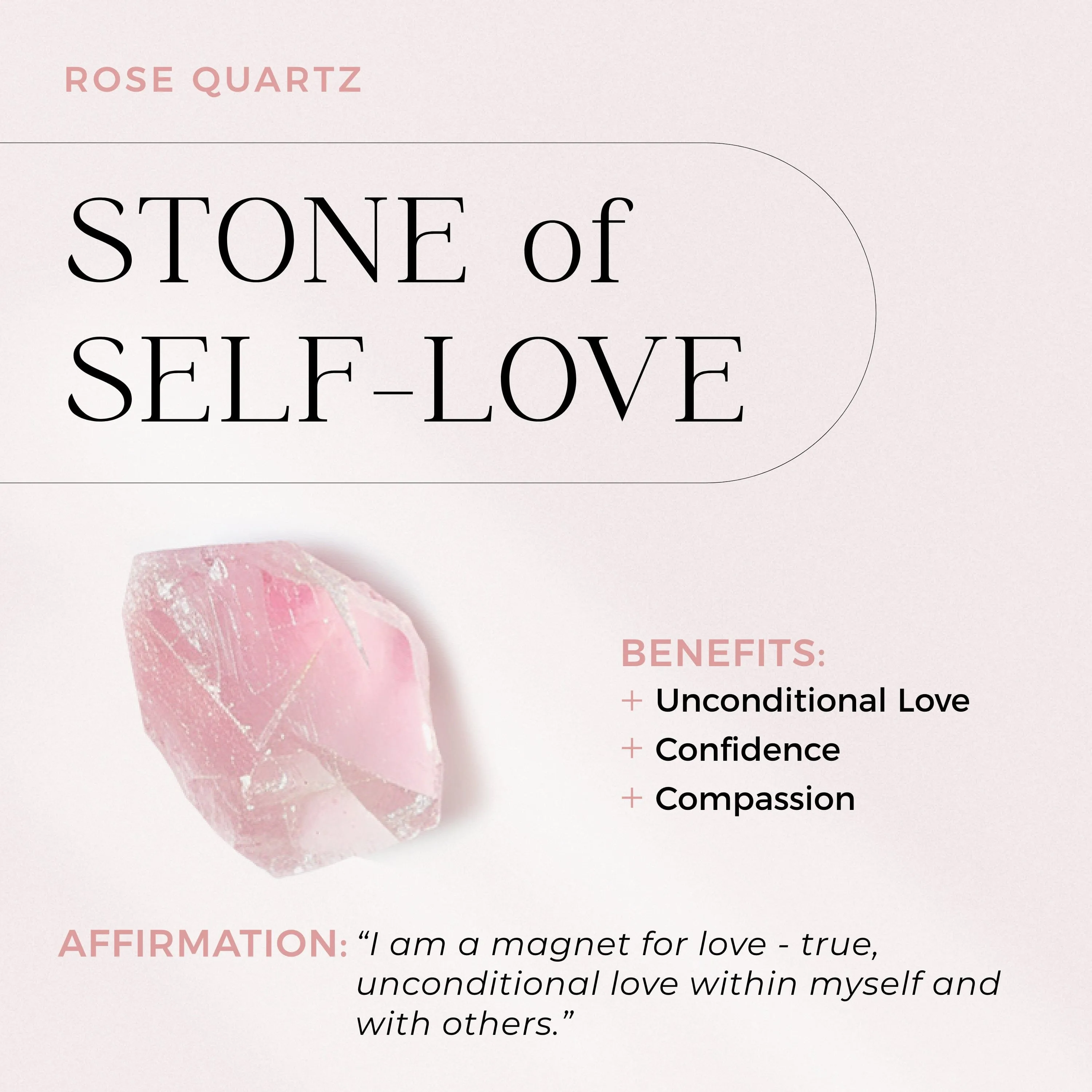 Rose Quartz Necklace - By Your Side