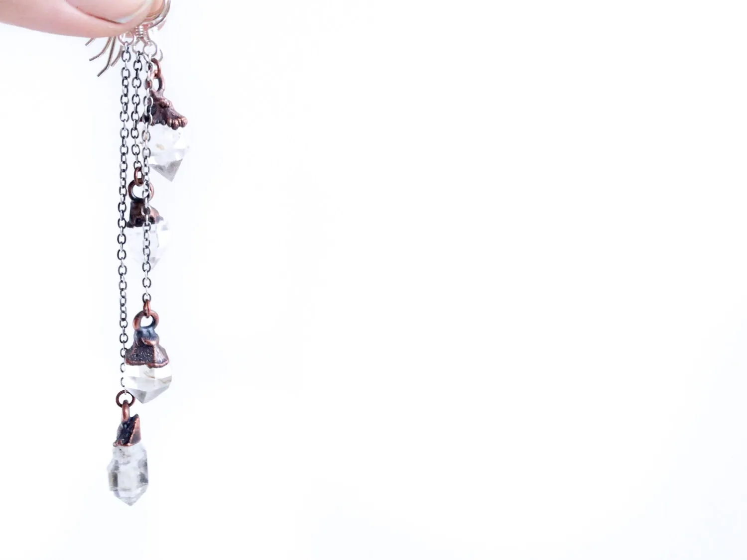 SALE Raw crystal  | Quartz crystal earrings