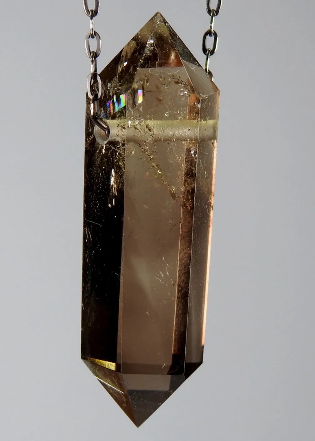 Smoky Quartz Crystal Necklace