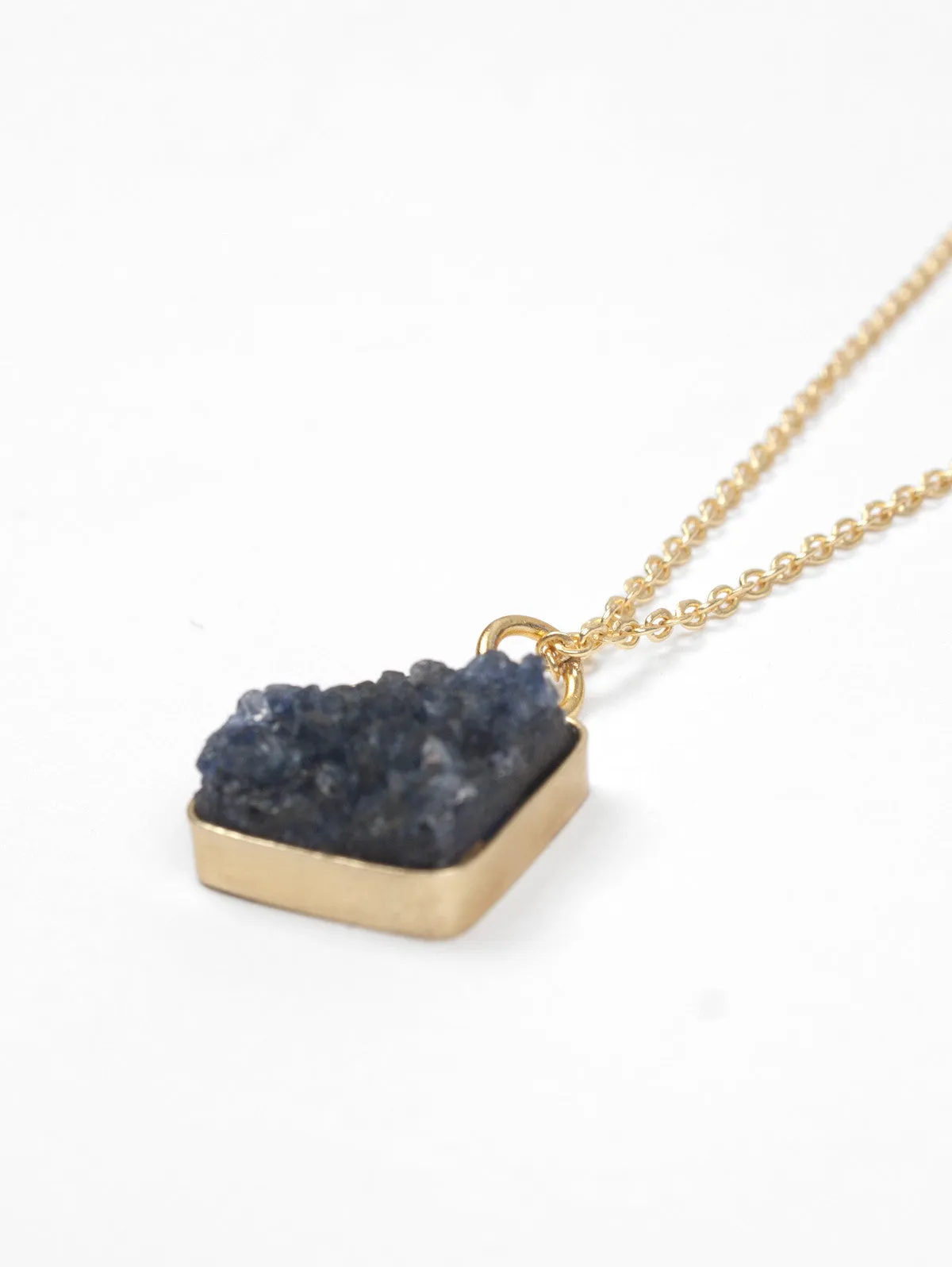 Square Druzy Necklace