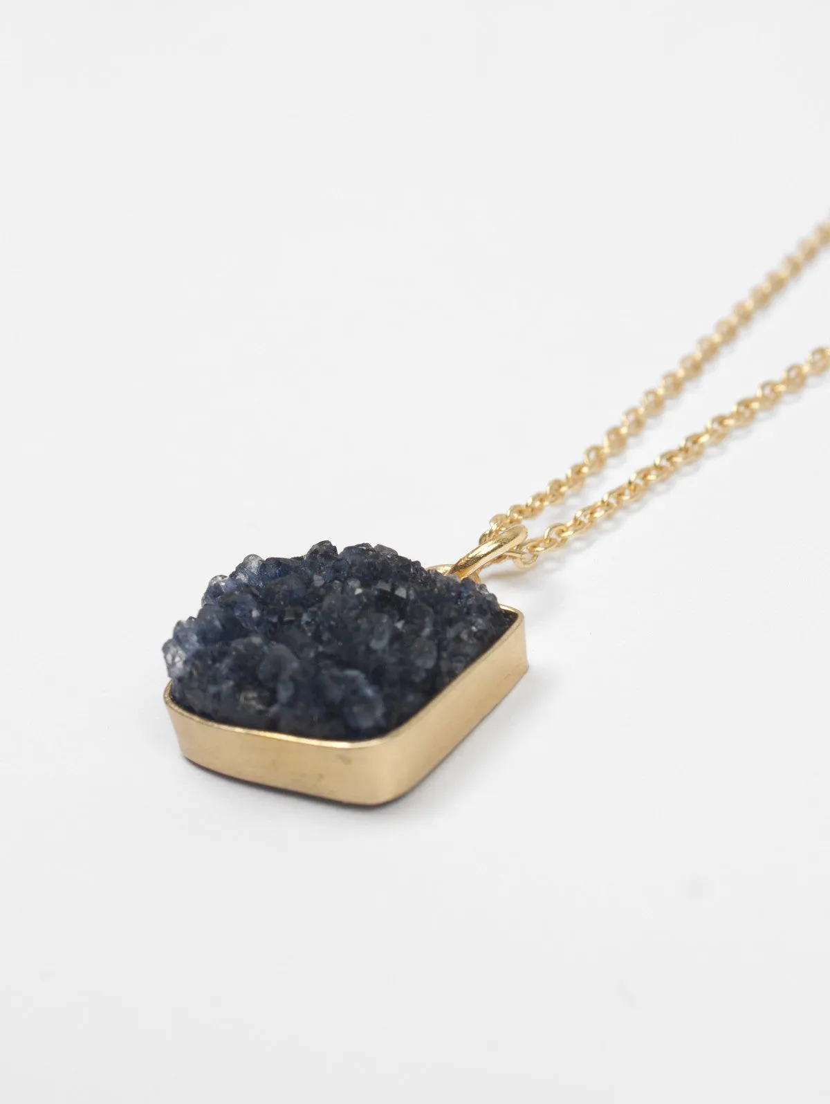 Square Druzy Necklace