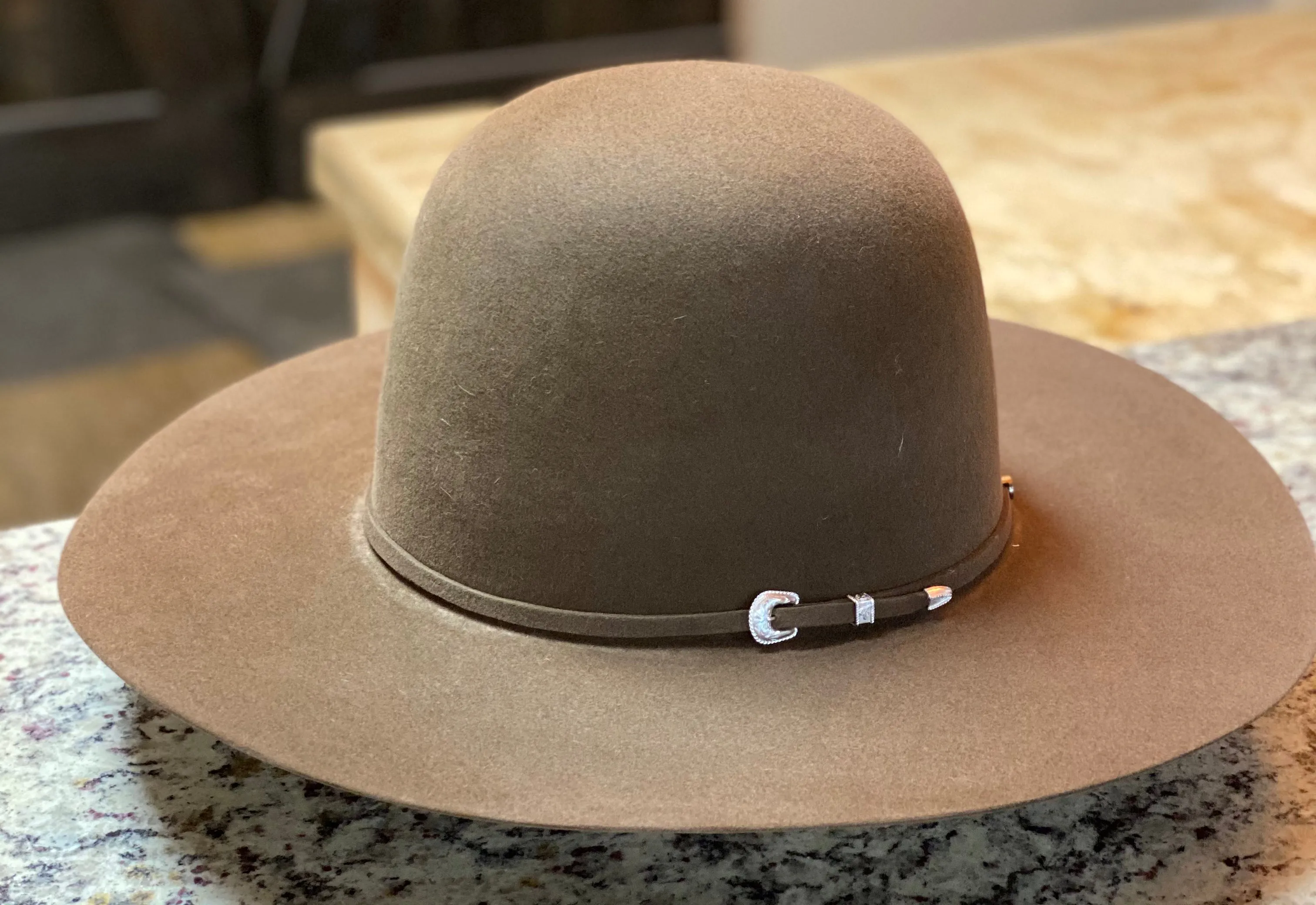 Tacchino - Open Crown Felt Hat - Chocolate
