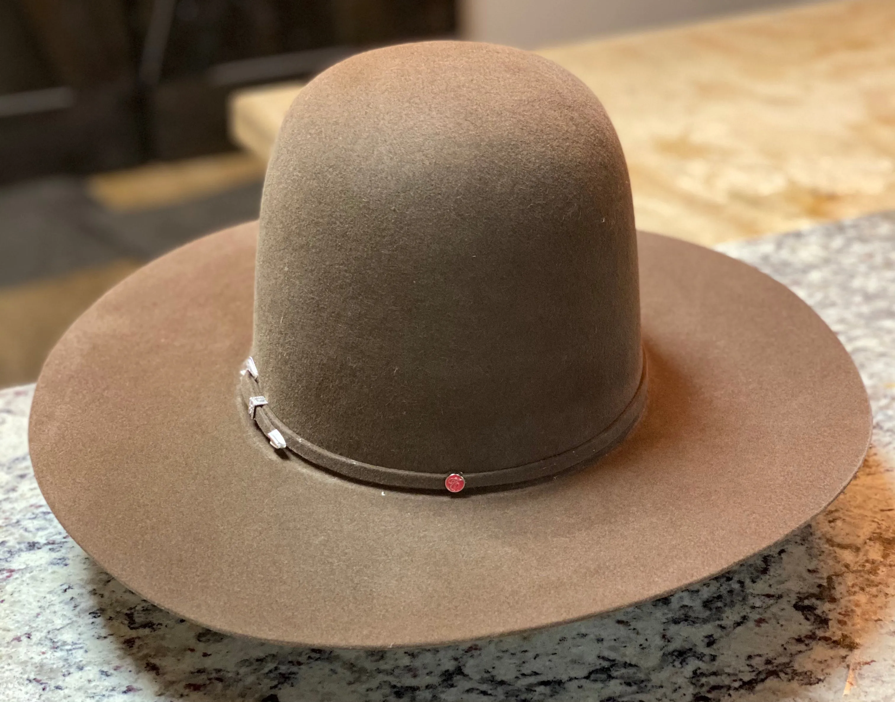 Tacchino - Open Crown Felt Hat - Chocolate