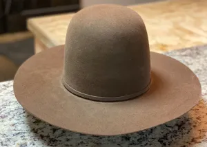 Tacchino - Open Crown Felt Hat - Chocolate