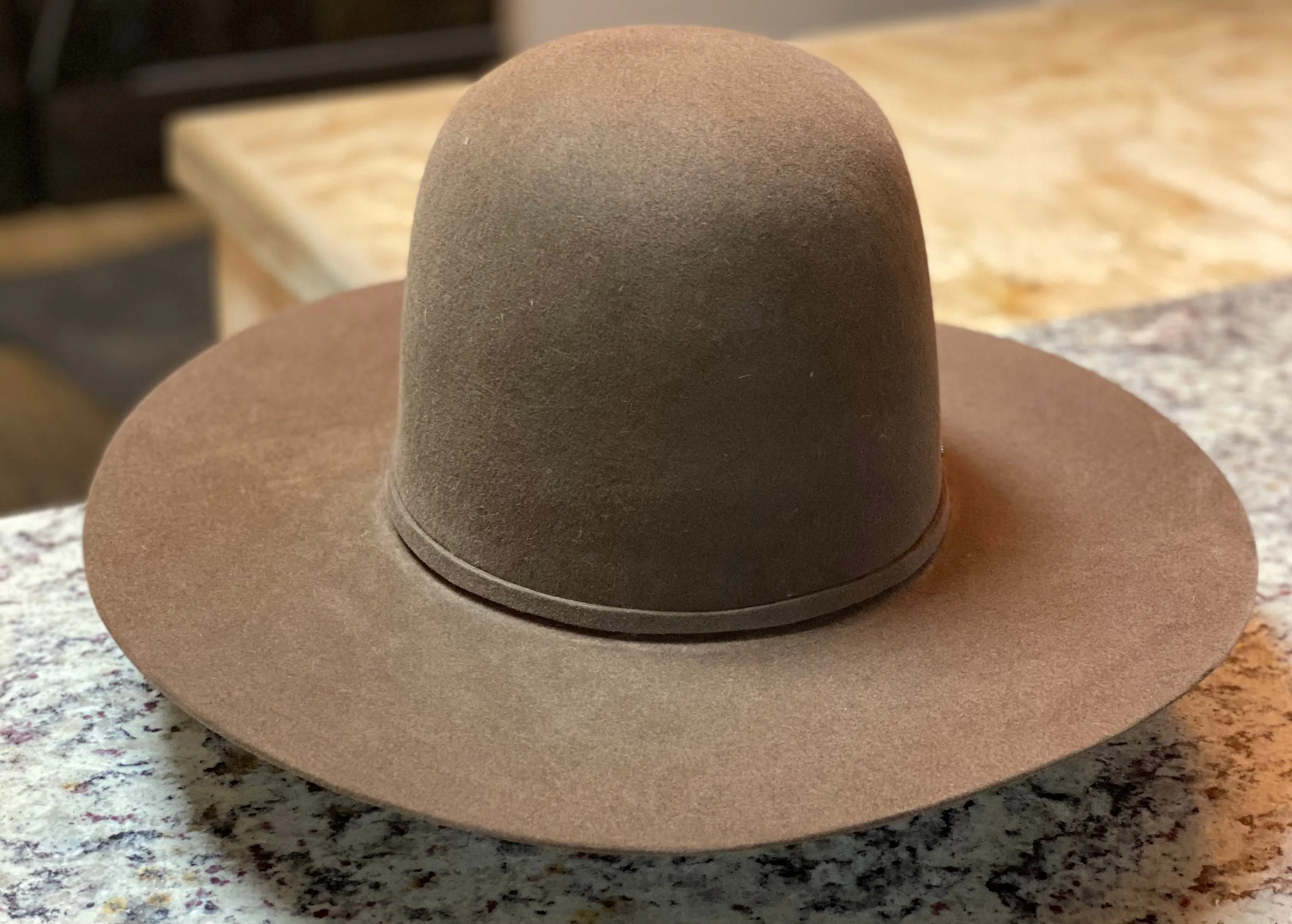 Tacchino - Open Crown Felt Hat - Chocolate