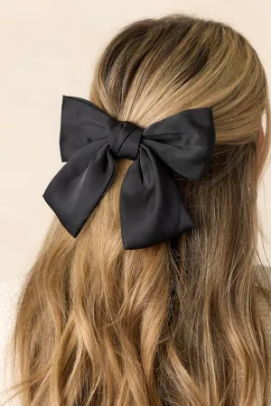 The Only Reason Black Clip In Bow
