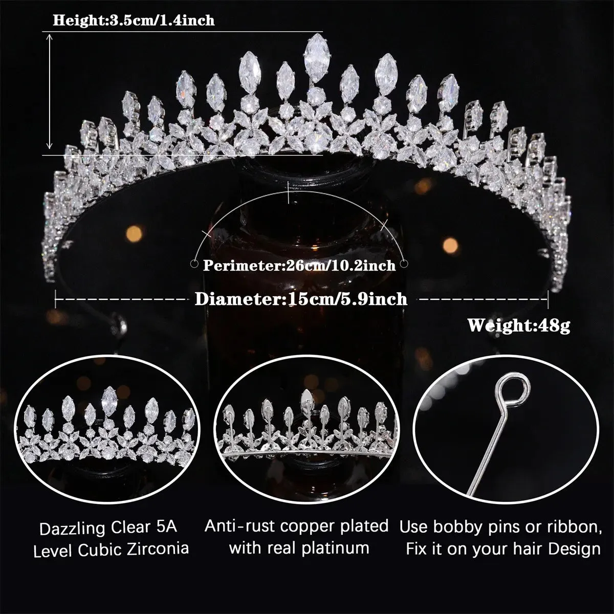 Trendy Bridal Tiaras & Princess Crowns