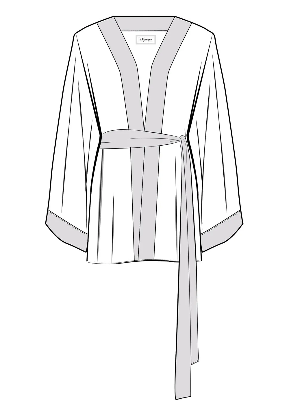 Tulum – Feathers Kimono (Neon Coral)