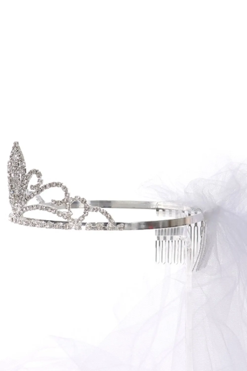 VEIL016 Cross Tiara with Veil
