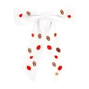 White OU Barrette