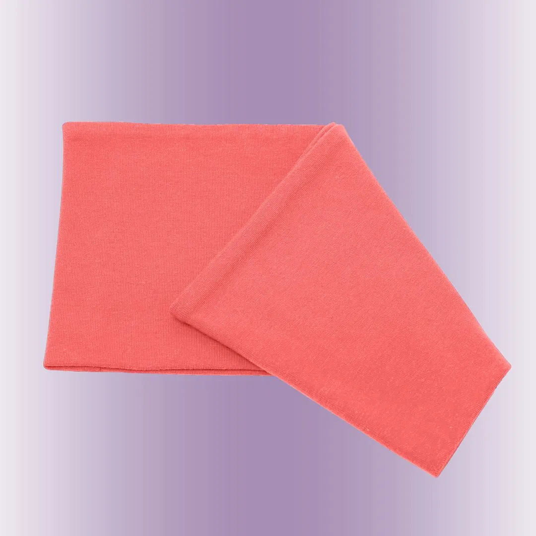 Women's Headbands Cotton Jersey 5" Wide Yoga Fitness Fashion Made in the USA Coral