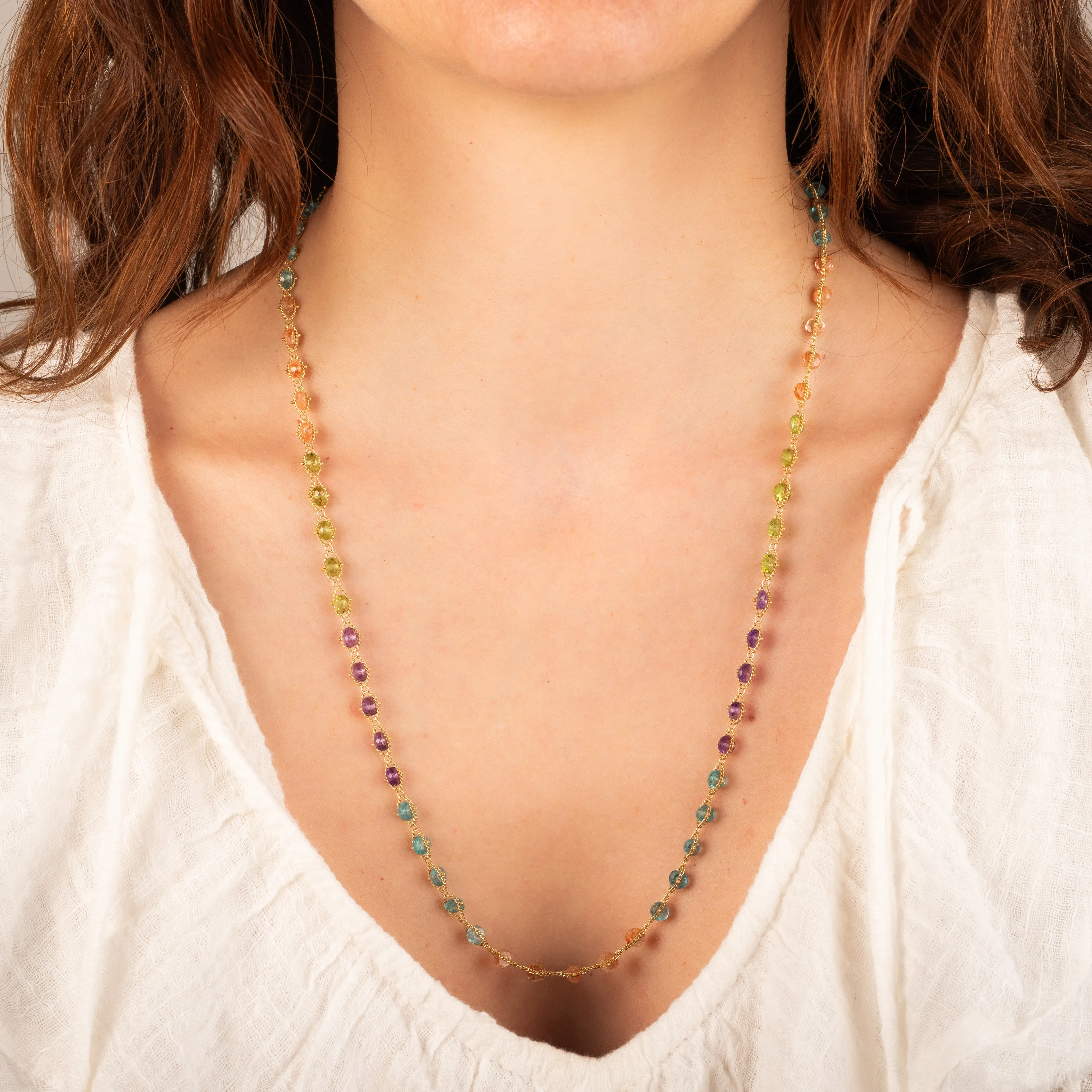 Woven Multi Color Necklace