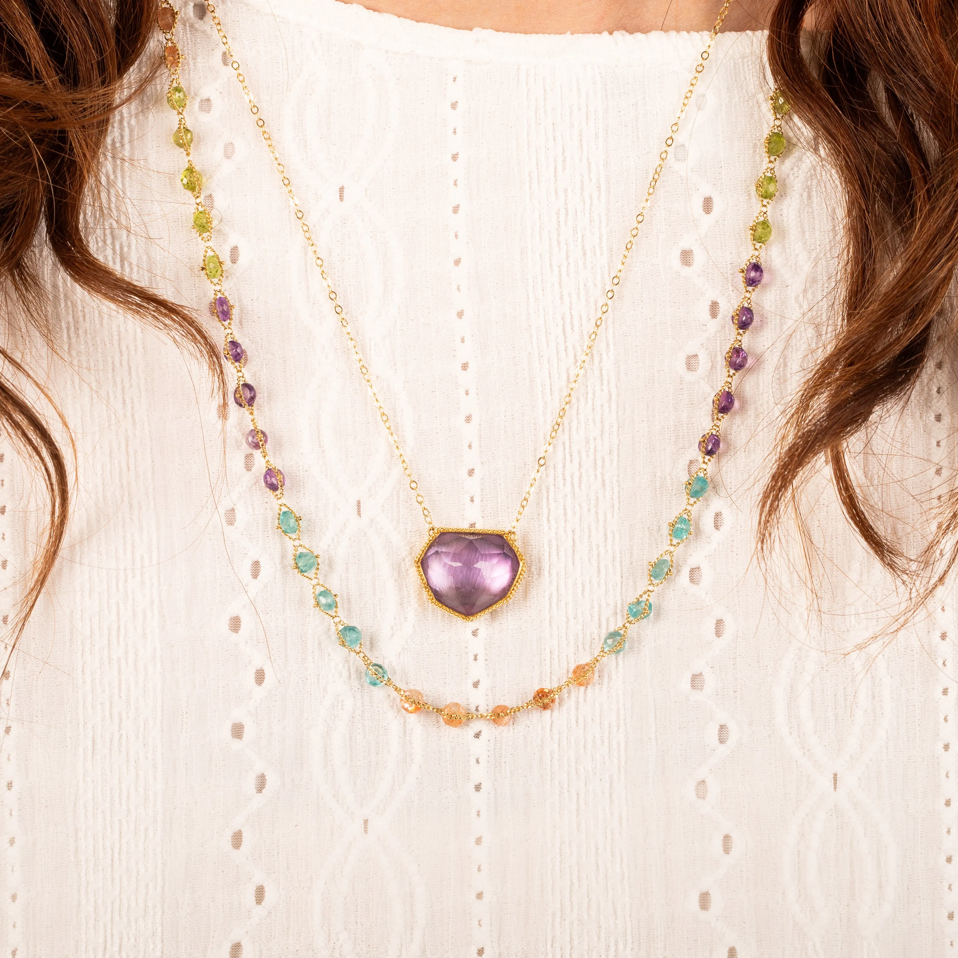 Woven Multi Color Necklace